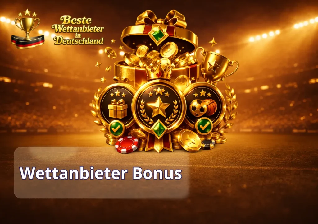 Die besten Wettanbieter-Boni im Vergleich mit Willkommensangeboten und exklusiven Aktionen für Sportwetten.